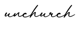 单词unchurch书写