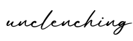 单词unclenching书写