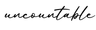 单词uncountable书写