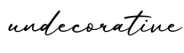 单词undecorative书写