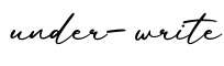 单词under-write书写