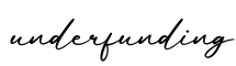 单词underfunding书写