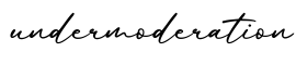 单词undermoderation书写