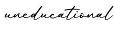 单词uneducational书写