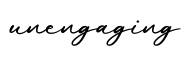 单词unengaging书写