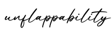 单词unflappability书写