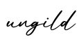 单词ungild书写