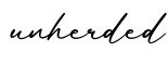 单词unherded书写
