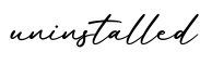 单词uninstalled书写