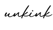 单词unkink书写