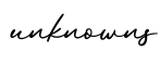 单词unknowns书写