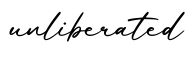 单词unliberated书写