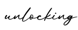 单词unlocking书写