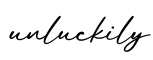 单词unluckily书写