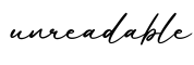 单词unreadable书写