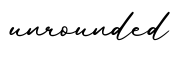 单词unrounded书写