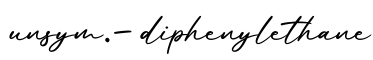 单词unsym.-diphenylethane书写