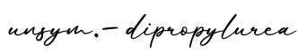 单词unsym.-dipropylurea书写