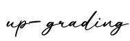单词up-grading书写