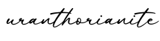 单词uranthorianite书写
