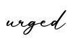 单词urged书写