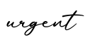 单词urgent书写