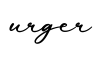 单词urger书写