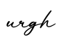 单词urgh书写