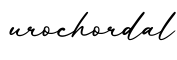 单词urochordal书写
