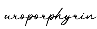 单词uroporphyrin书写