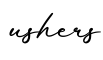 单词ushers书写