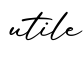 单词utile书写