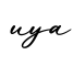 单词uya书写