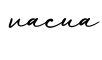 单词vacua书写
