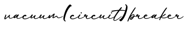 单词vacuum(circuit)breaker书写
