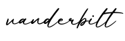 单词vanderbilt书写