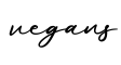 单词vegans书写