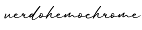 单词verdohemochrome书写