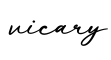 单词vicary书写