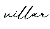 单词villar书写