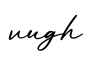 单词vugh书写
