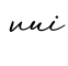 单词vui书写
