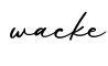 单词wacke书写