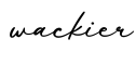 单词wackier书写