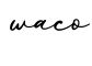 单词waco书写