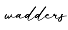 单词wadders书写