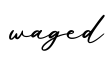 单词waged书写