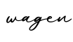 单词wagen书写