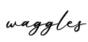 单词waggles书写