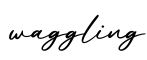 单词waggling书写